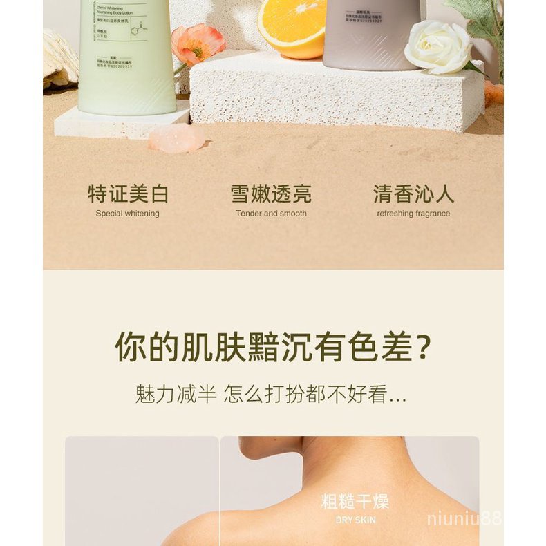Lotion Niacinamide Dưỡng Ẩm Làm Trắng Da Toàn Thân Lâu Trôi Có Hương Thơm