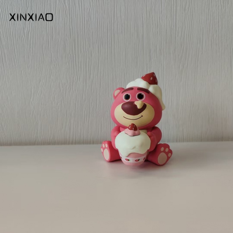 Búp bê gấu dâu tây hoạt hình handmade cho món quà sinh nhật bé gái