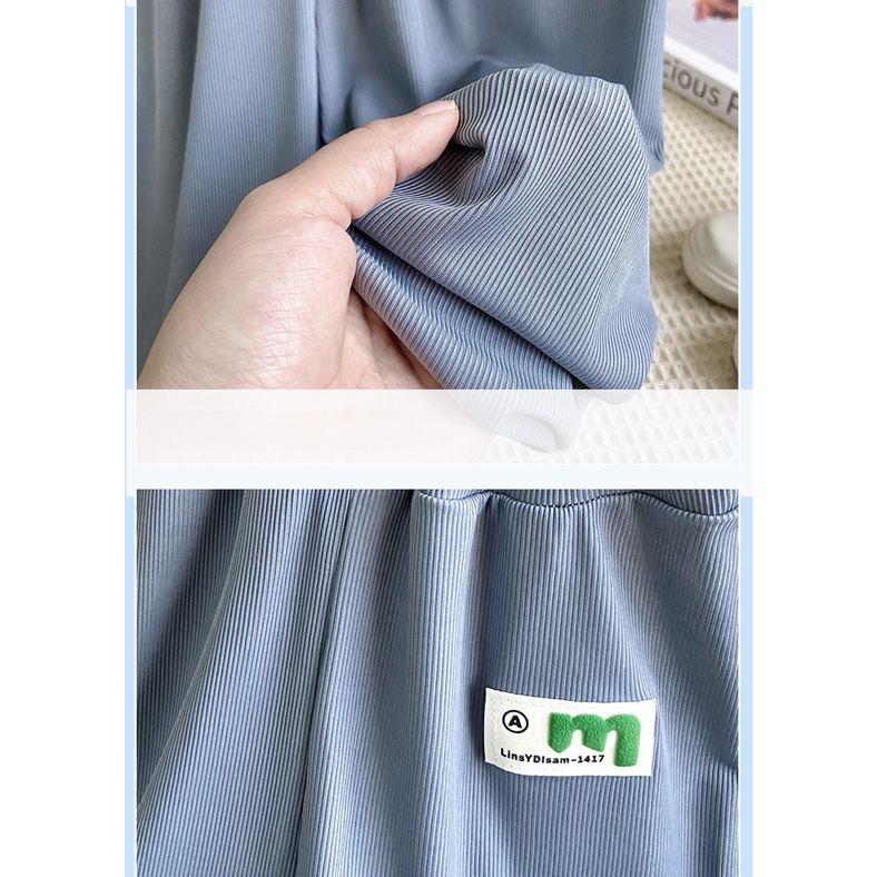 Quần Dài Chống Muỗi Dáng Rộng 80-150cm Bằng Lụa Mát Thoáng Khí Thời Trang Mùa Hè Cho Bé Trai Và Gái