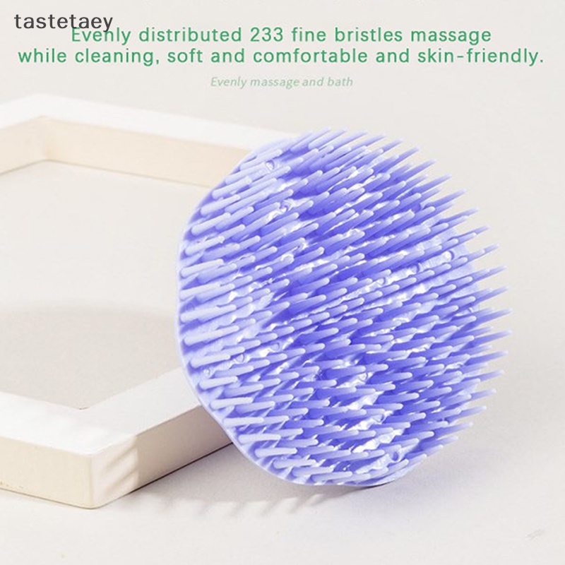 Ngon lược massager bàn chải gội đầu cho trẻ sơ sinh tắm silicone mềm bé trai bé gái bàn chải tắm đầu gội đầu bàn chải massage lau lược en
