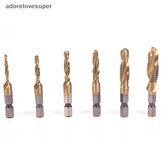 Ad1vn m3-m10 hex shank titanium mạ hss hand screw thread metric tap drill bits martijn