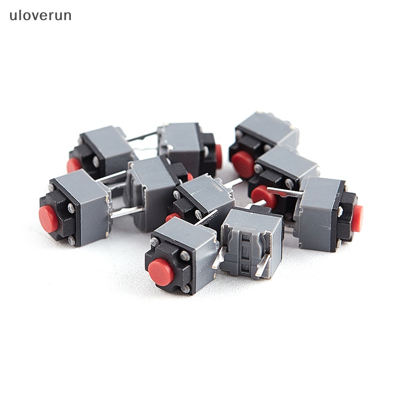 Uloverun 10 cái nút tắt tiếng kailh 6 * 6 * 7.3 công tắc im lặng nút chuột không dây micro switch vn