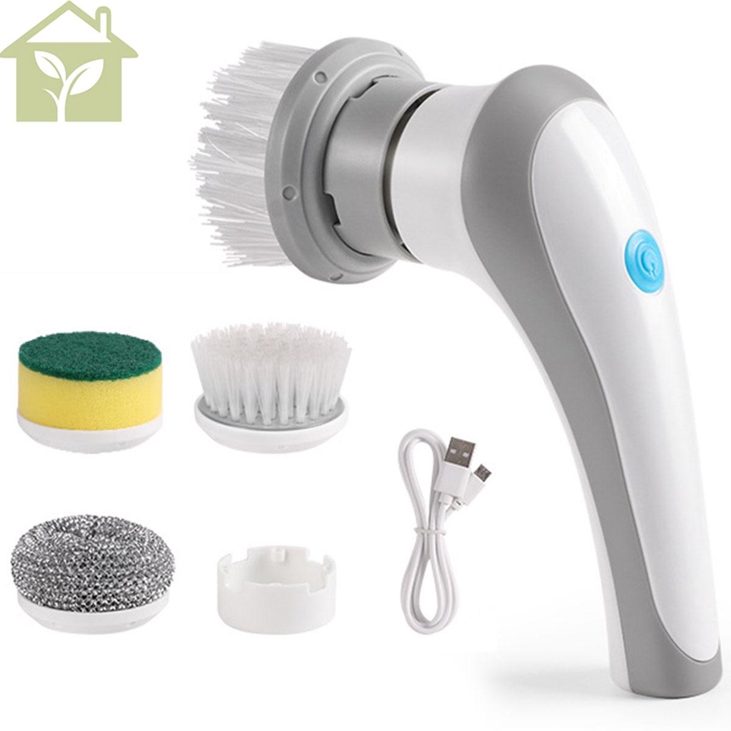 Máy chà sàn quay điện với ba đầu bàn chải 1200mah bàn chải làm sạch điện có thể sạc lại ipx5 máy làm sạch bàn chải điện không thấm nước shopabc9722
