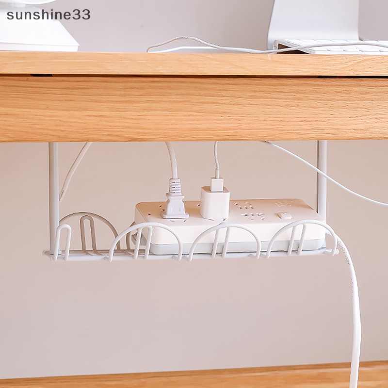 Su dưới bàn quản lý cáp khay dây tổ chức dây ổ cắm giá treo dải điện giá đỡ đục lỗ lưu trữ nhà bếp dụng cụ gia đình n