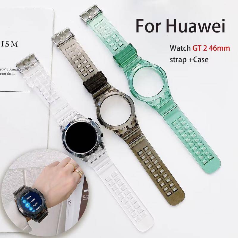 Dây đeo đồng hồ cho huawei watch gt2 gt 2 dây đeo bằng silicon trong suốt 46mm