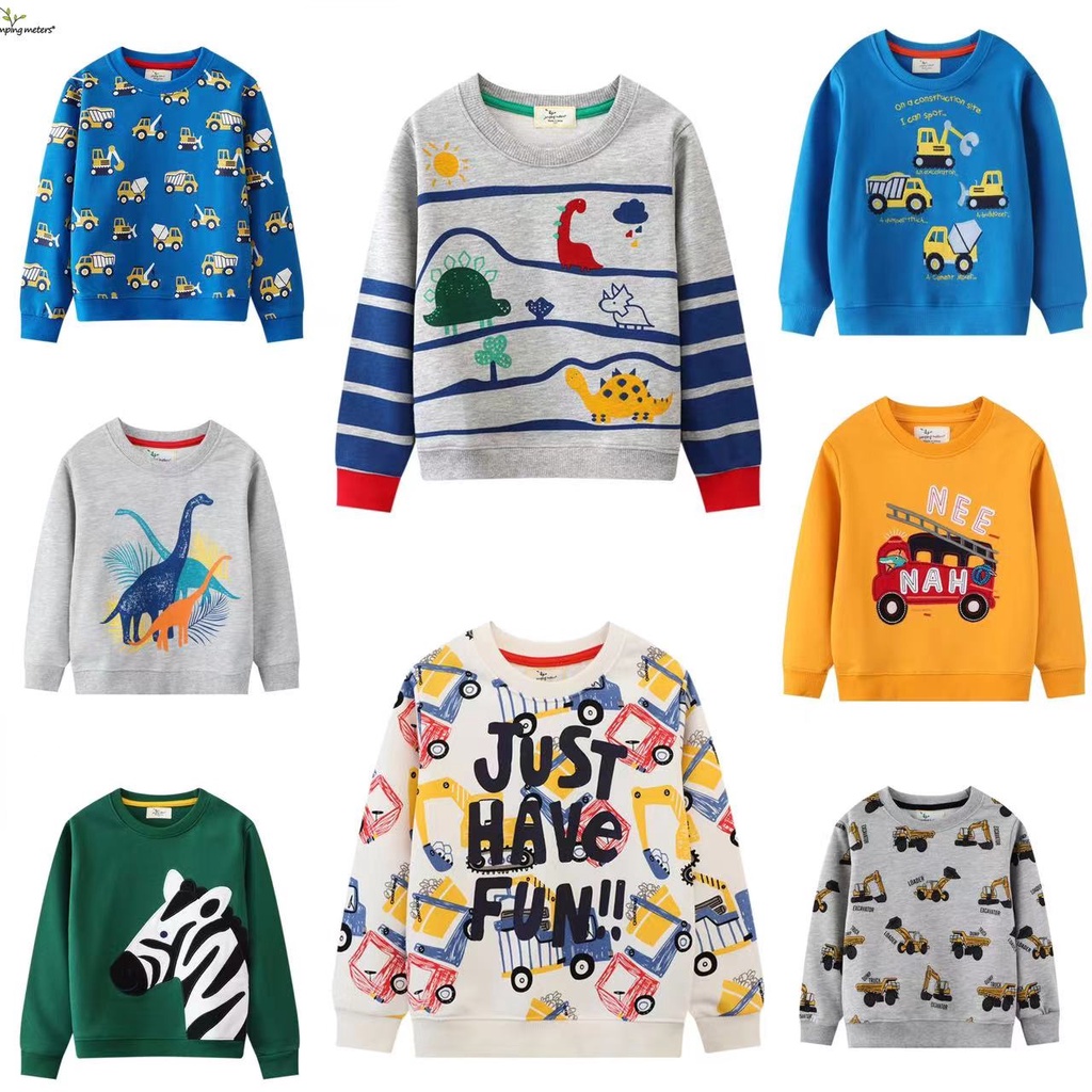 Áo Sweater Chui Đầu In Họa Tiết Hoạt Hình Phong Cách Âu Mỹ Cho Bé Trai