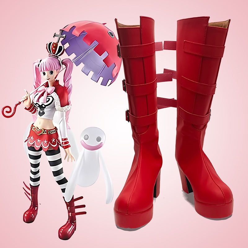 One piece perona cosplay shoes thời trang cosplay unisex boots custom-make