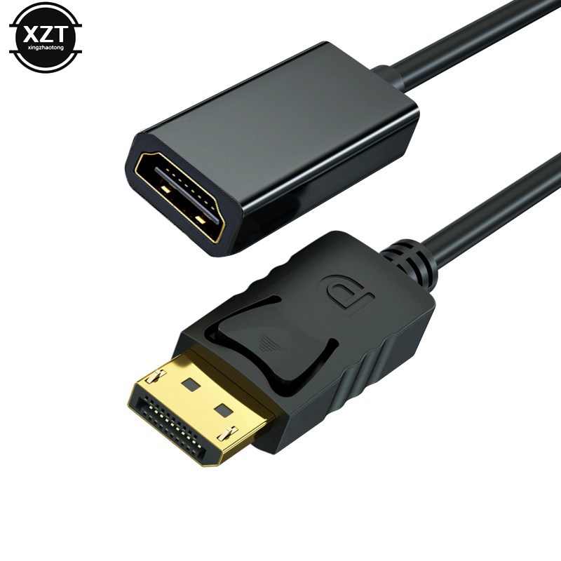 Máy tính xách tay hp / dell pc nam sang nữ cáp dp sang hdmi cổng hiển thị sang bộ chuyển đổi hdmi