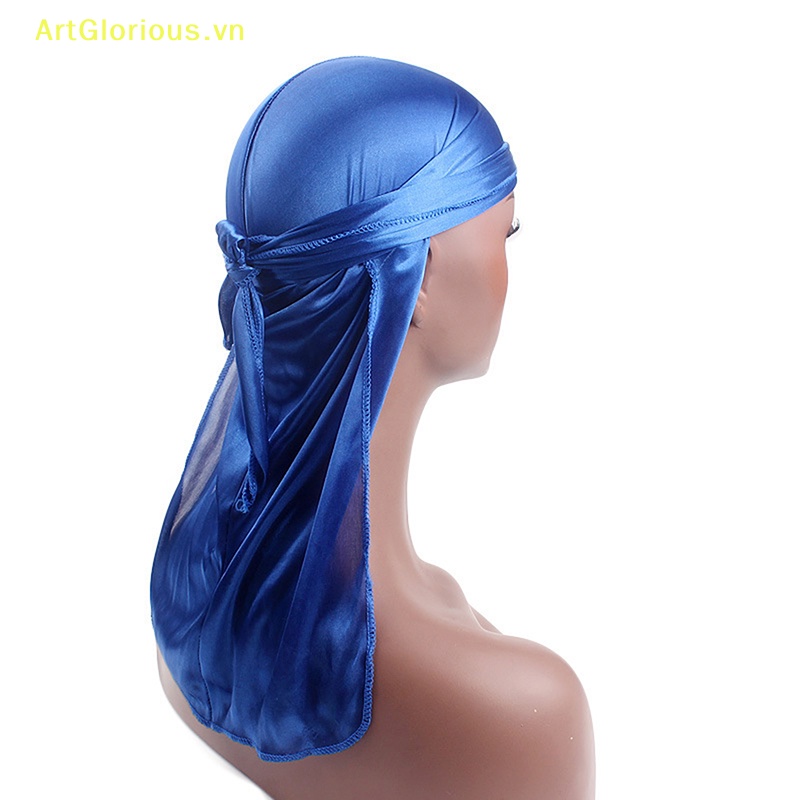 Artglorious unisex đàn ông phụ nữ khăn rằn durag mũ nón mũ lụa cướp biển mũ bọc mũ vn
