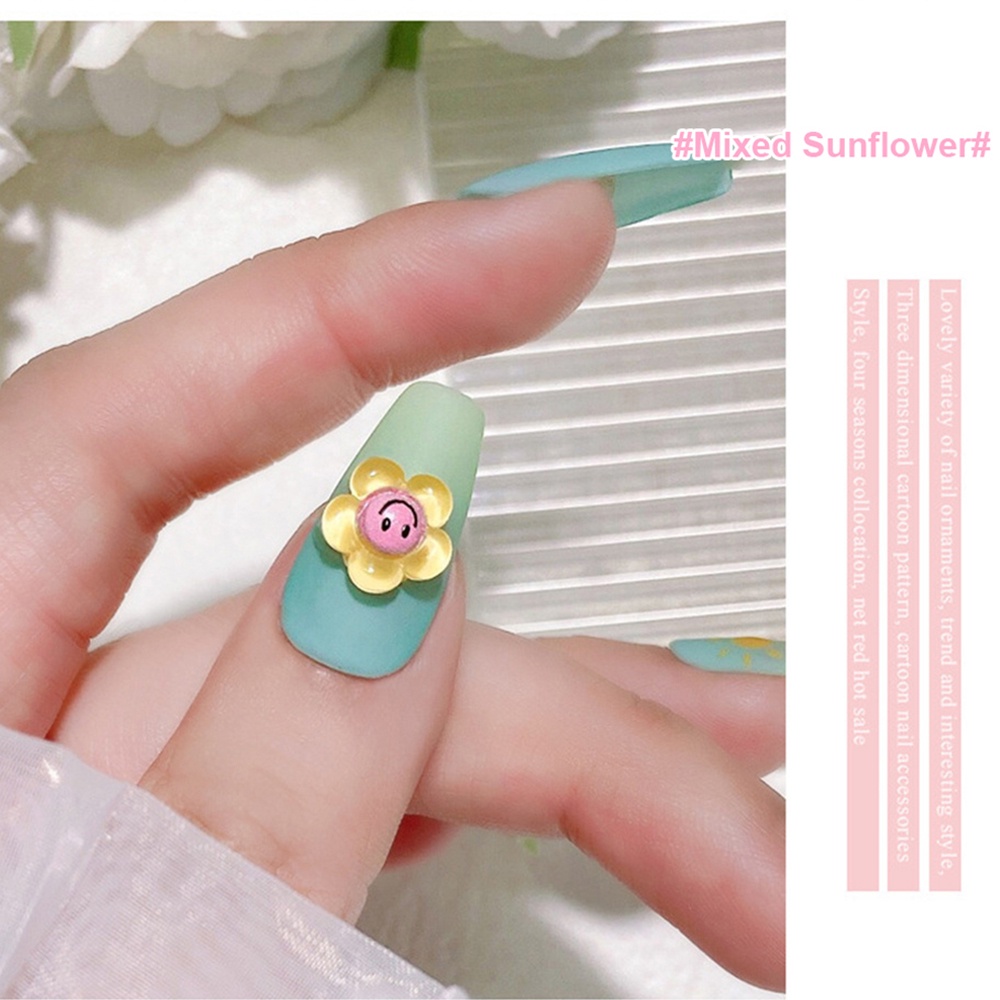 Annies Bộ 10 Miếng Dán Móng Tay Hình Gấu / Thỏ / Dâu Tây Dễ Thương