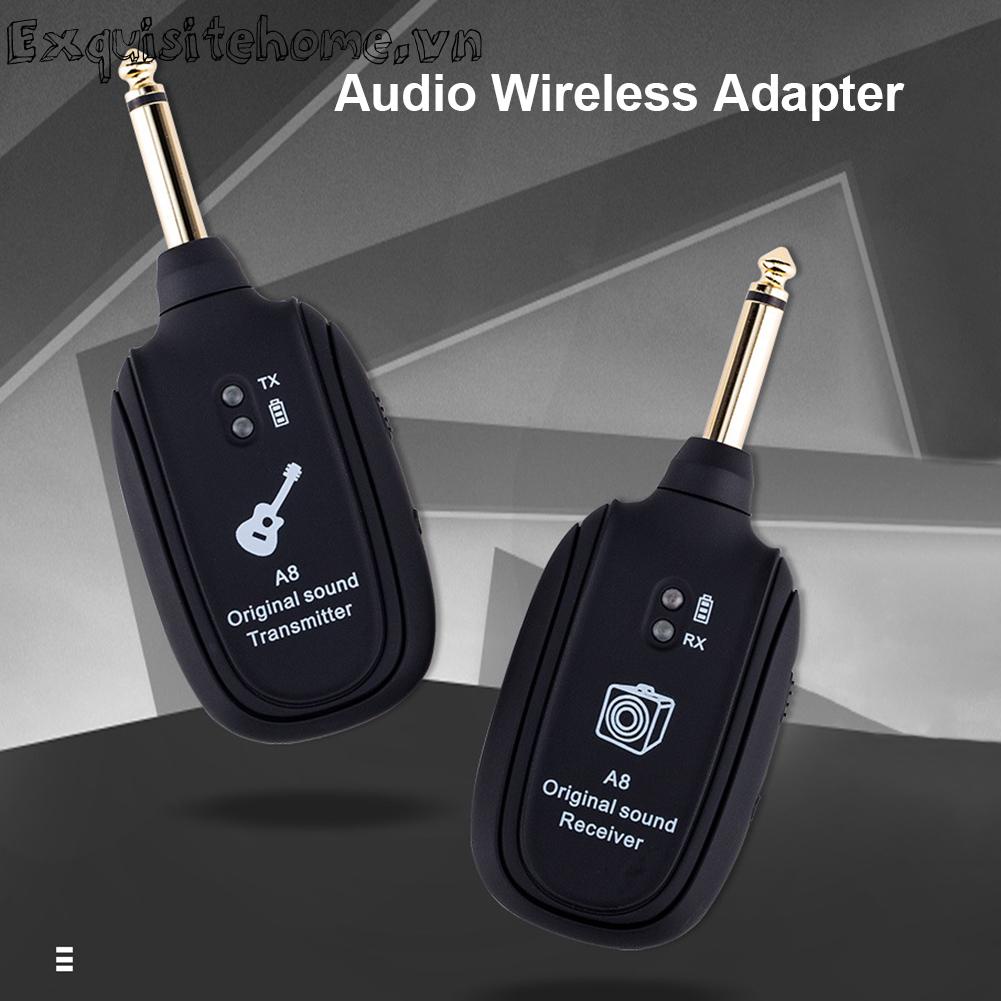 Hệ thống không dây a8 uhf bộ thu phát âm thanh nhận guitar điện
