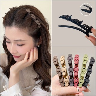 Thời trang hàn quốc đơn giản bện tóc kẹp tóc mái kẹp bên kẹp tóc ghim phụ kiện tóc quà tặng