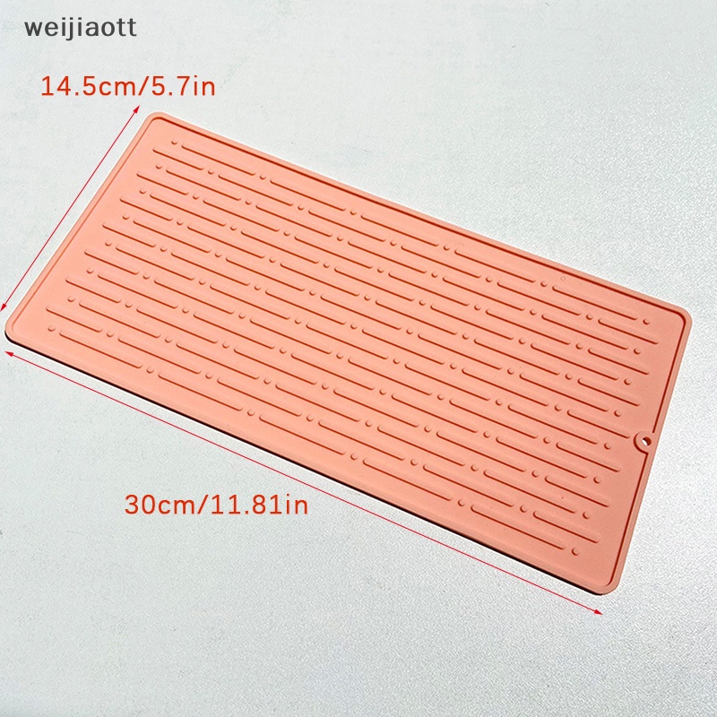 Weijiaott nhà bếp silicone làm khô bát đĩa thảm chịu nhiệt bộ đồ ăn bộ đồ ăn miếng đệm bền đệm bộ đồ ăn bàn mat placemat vn