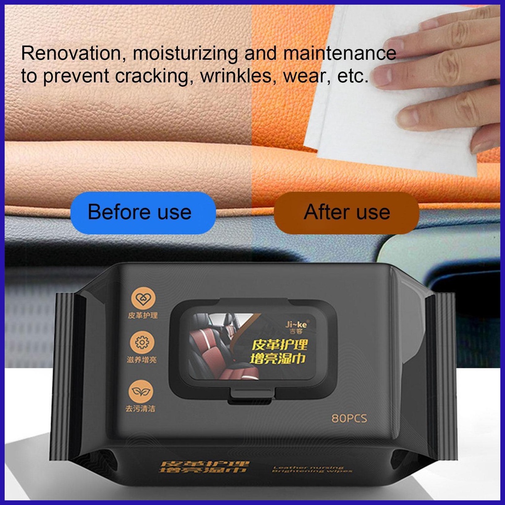 Khăn lau ô tô khăn lau ô tô khăn lau nội thất ô tô khăn ướt khăn lau ghế ô tô 15/80 cái khăn lau ẩm sạch robpvn