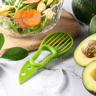 Avocado slice cutter 3 in 1 slicer knife cut fruit tools corer remover kitchen gadget multi-function slicer