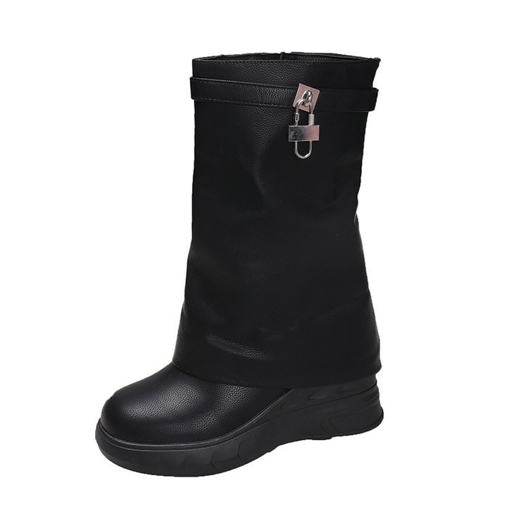 Giày Bốt Martin Giả Thời Trang 2023 Cá Tính Cho Nữ