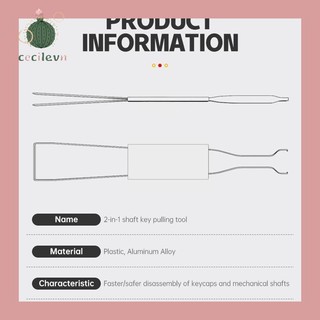 Dụng Cụ Tháo Keycap Switch Bàn Phím Cơ 2 Trong 1 Kim Loại Switch Puller Keycap Puller Chuyên Dụng