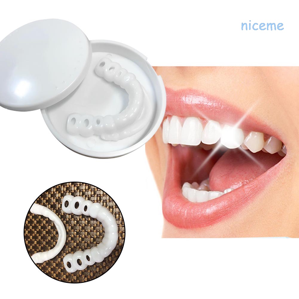 Niceme 2x snap on instant perfect smile comfort fit flex phù hợp với veneers răng trên dưới