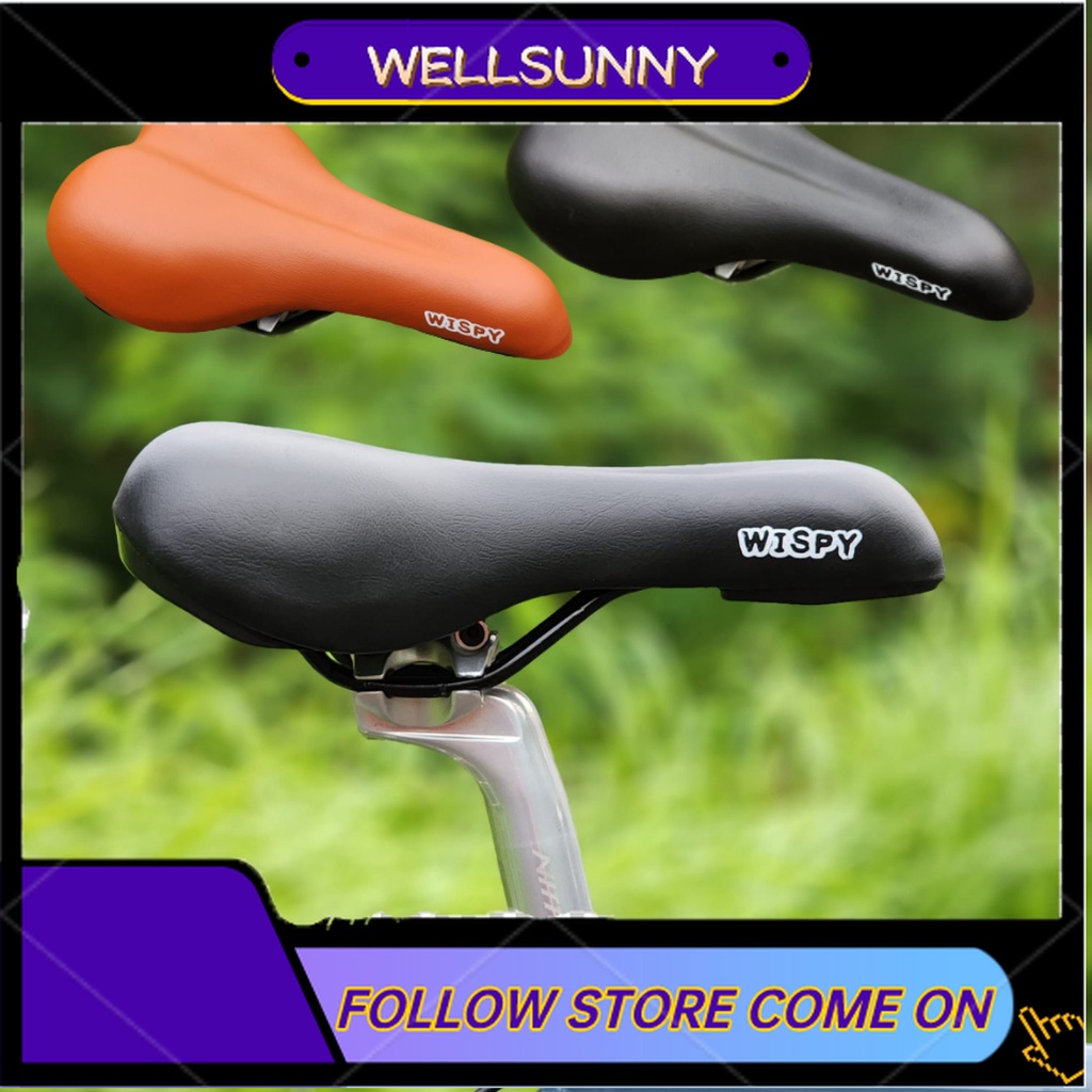 Wispy yên xe đạp cổ điển yên xe đệm da mô hình xe đạp gấp mtb roadbike liên bang du lịch đi lại bmx, v.v.