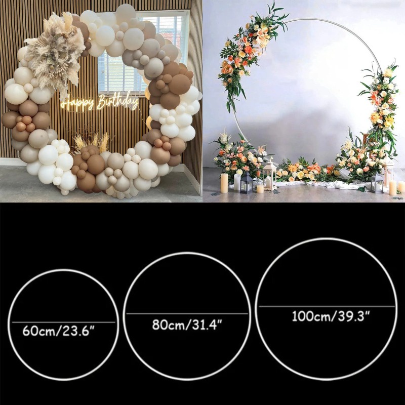 Bóng bay tròn vòm bóng bay vòng tròn giá đỡ khung vòng sinh nhật baloon trang trí tiệc cưới trang trí tiệc cưới nền tắm cho bé