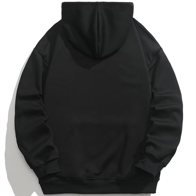 Áo hoodie Tay Dài Dáng Rộng Màu Trơn Phong Cách Hàn Quốc Thời Trang Cho Nam Giới Cỡ m-5xl