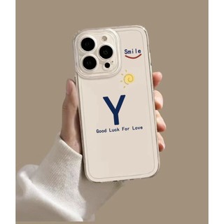 Letter case cho iphone 11 12 13 14 pro max letter y z phone case cover clear vỏ mềm chống sốc máy ảnh xr x xs max 7 8 plusprotection
