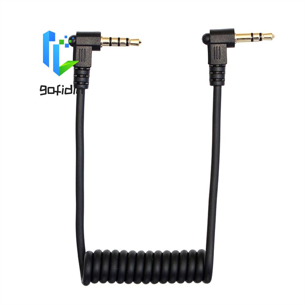Cáp micrô GOFIDIN Barry 3.5 mm dạng lò xò cuộn nối máy ảnh/ điện thoại