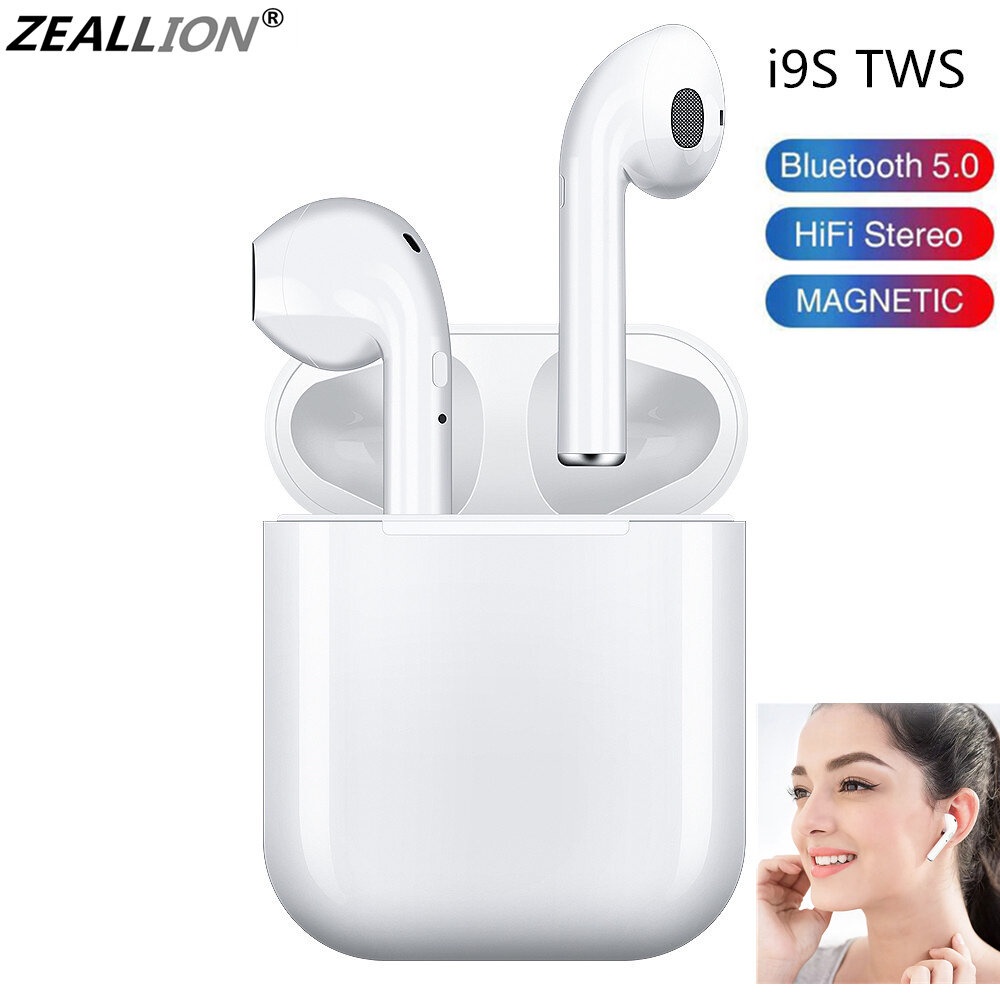 In ear Tai nghe không dây air stereo earbud tai nghe thể thao tai nghe rảnh tay có hộp sạc cho tất cả điện thoại thông minh android huawei xiaomi samsung oppo vivo