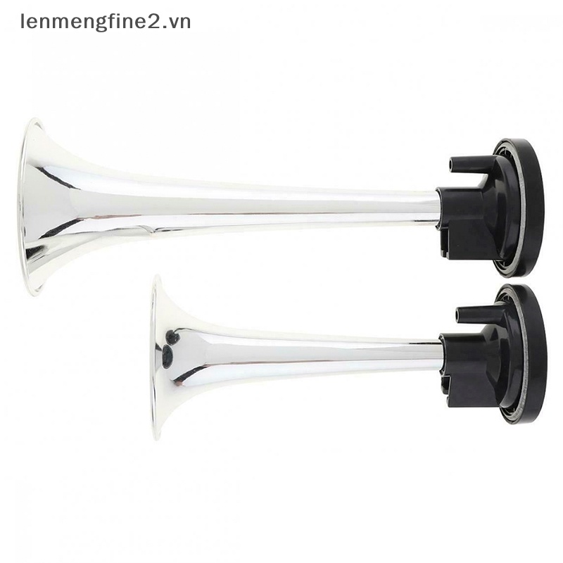 2 cái còi hơi đen kèn đôi máy bơm không khí còi hơi ống ô tô xe tải thuyền tàu