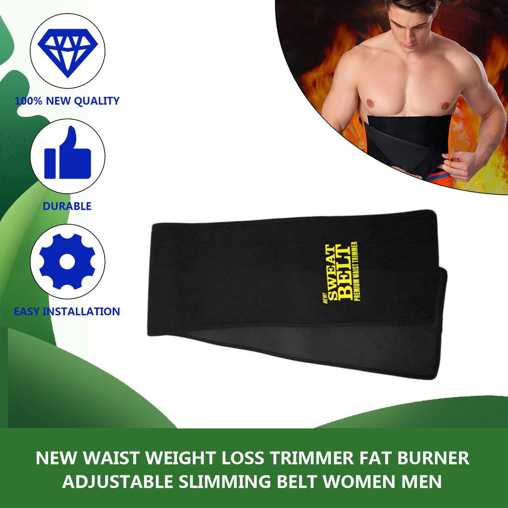 New Waist Weight Loss Trimmer Fat Burner Adjustable Slimming Belt Women Men