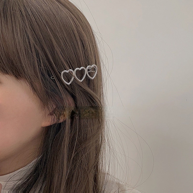 Cô gái y2k ngôi sao kẹp tóc punk silver bang kẹp tóc cô gái nhật bản yêu thích kẹp tóc ngôi sao năm điểm