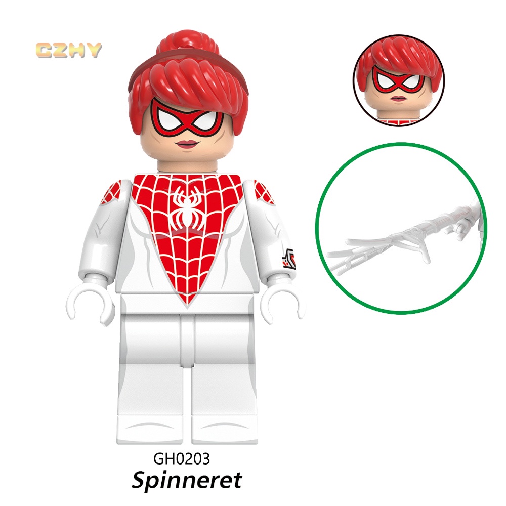 G0126 super heroes across the spider-verse scarlet spider peter parker building block figure toy