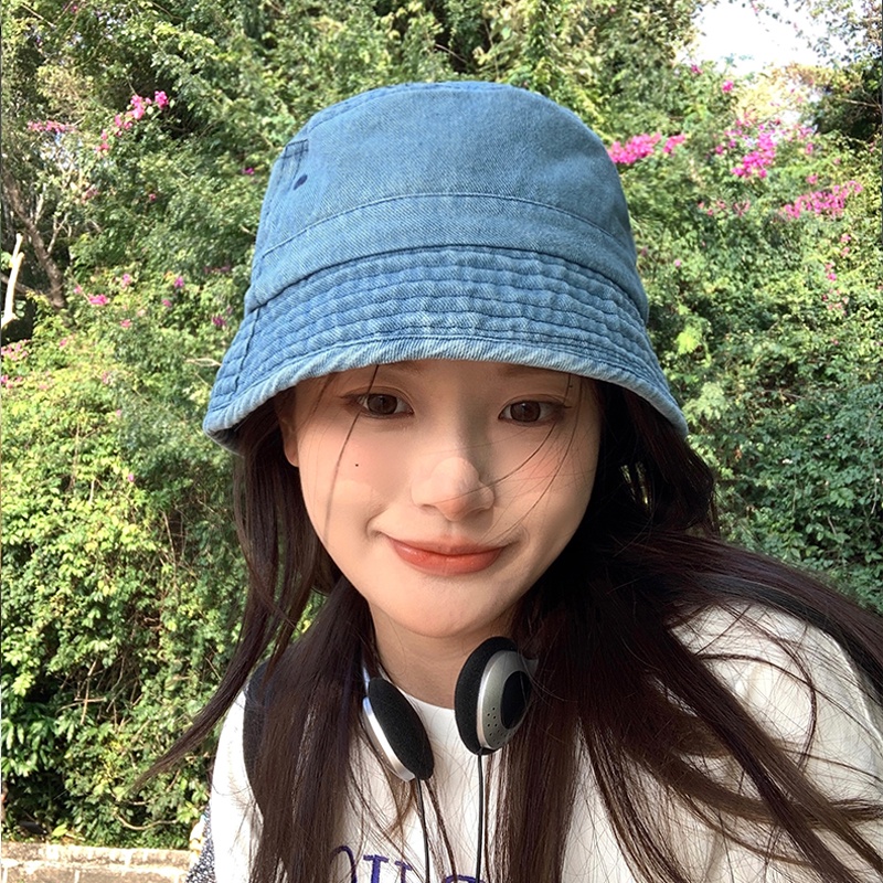 Nón Tai Bèo Vải Jean Phong Cách Hàn Quốc Thời Trang Mùa Hè Cho Nữ