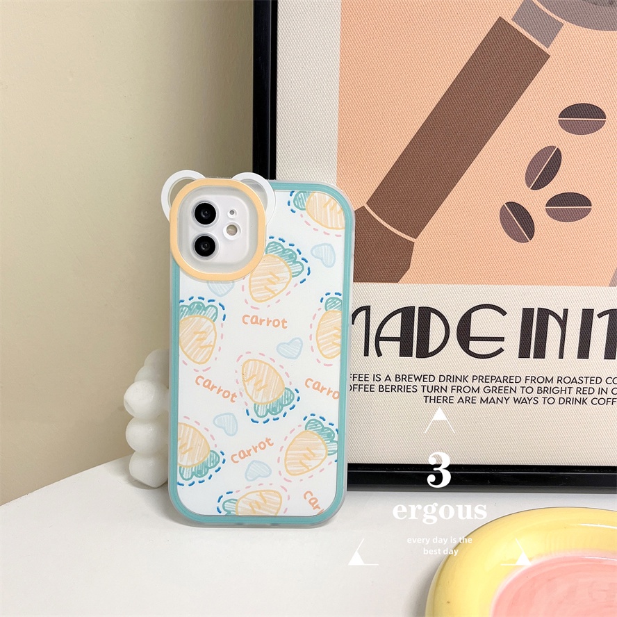 Ốp Điện Thoại Mềm In Hình Thú Hoạt Hình Dễ Thương Cho IPhone 14 13 12 11 Pro Max SE2020 X XR Xs Max 7 8 6 6s Plus