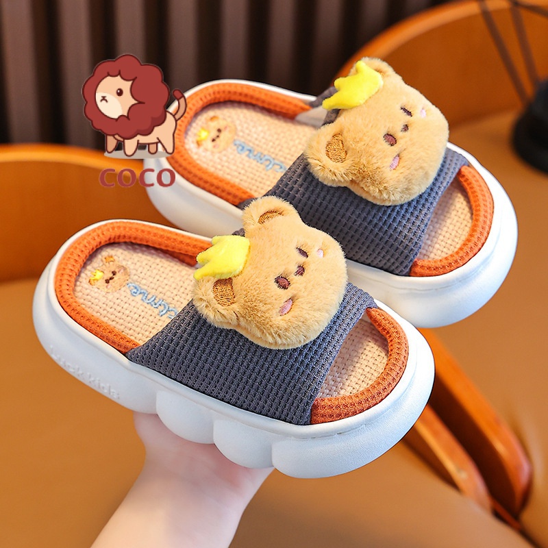 Dép Lanh Đi Trong Nhà Đế Dày Chống Trượt Thoáng Khí Thời Trang Xuân Thu Cho Trẻ Em