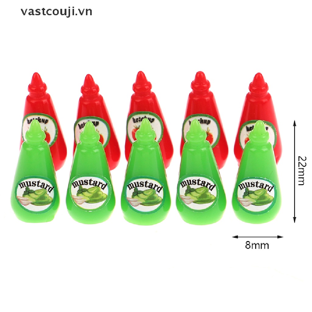 Mô Hình Chai Sốt VASTJI Dùng Trang Trí Nhà Búp Bê