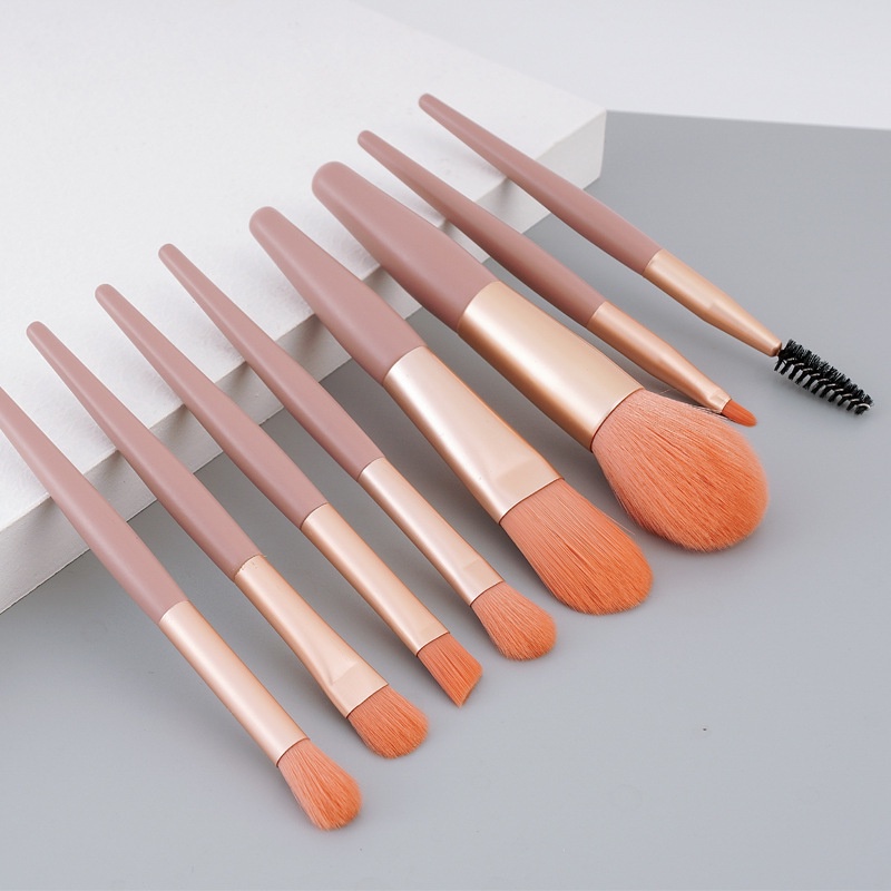 Set 8 Cọ Trang Điểm Lông Mềm Mini Tiện Dụng
