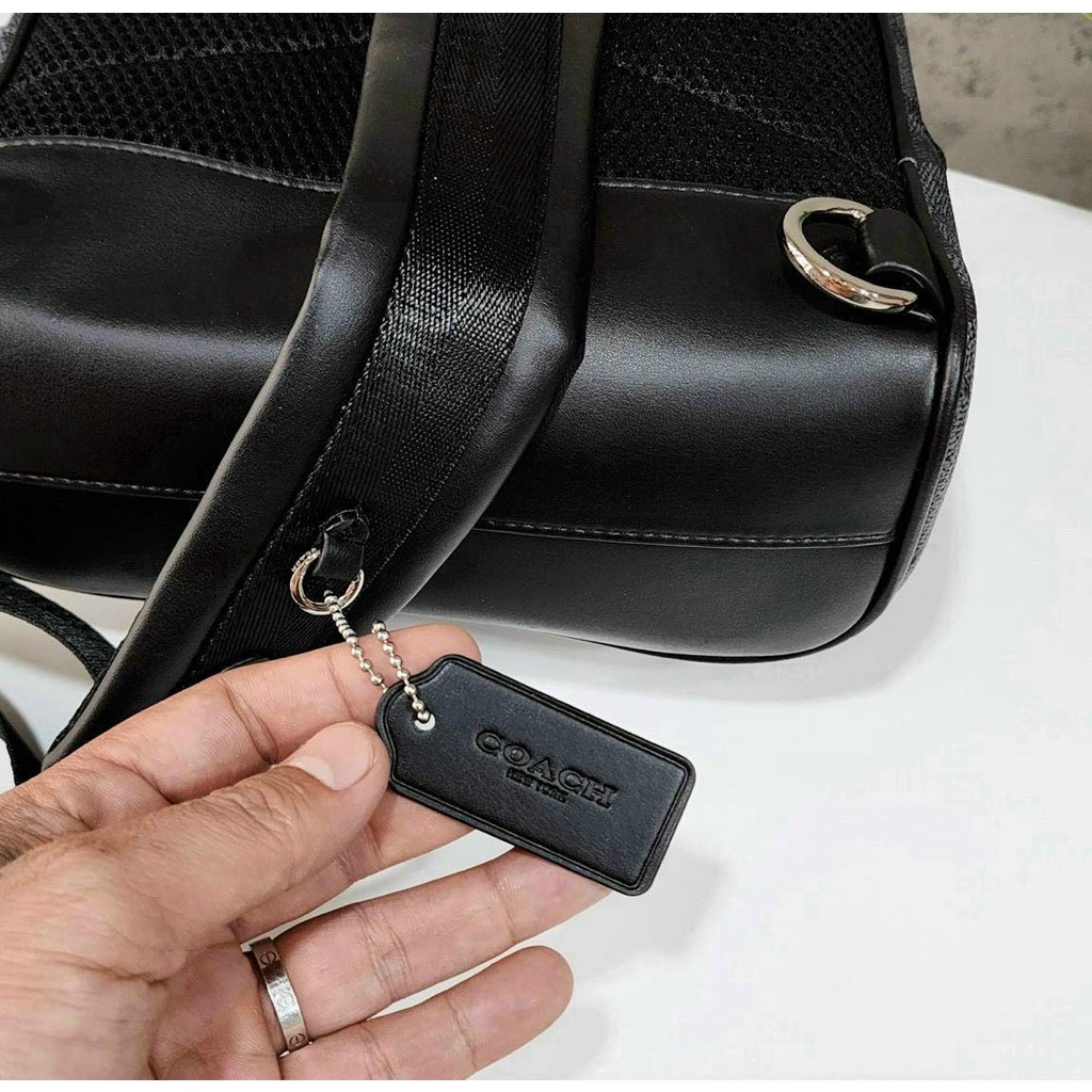 Balo Nam Nữ COACH - ACADEMY PACK IN SIGNATURE CANVAS WITH VARSITY ZIPPER