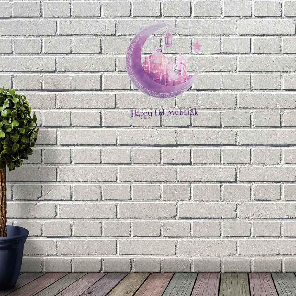 Aaron1 Nhãn Dán Tự Dính Họa Tiết Mặt Trăng Ngôi Sao 3D Chống Thấm Nước Trang Trí Phòng Khách DIY