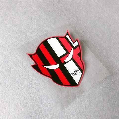 Ac milan Đề Can vinyl Màu Đỏ Đen In Hình logo Câu Lạc Bộ Bóng Đá Trang Trí Xe Hơi Xe Máy Điện