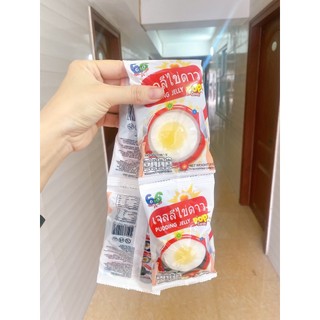 Pudding thạch nổ hình chảo chiên trứng ốp la