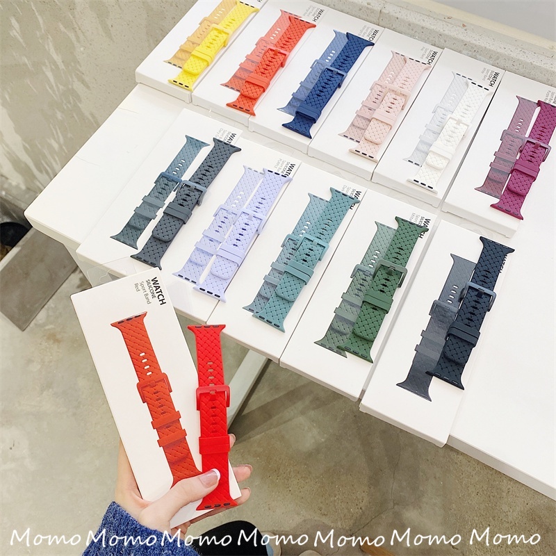 Dây Silicone Thay Thế Cho ĐồNg Hồ iWatch Ultra 8 7 6 5 4 3 2 1 SE 41mm 45mm 44 Mm 40mm