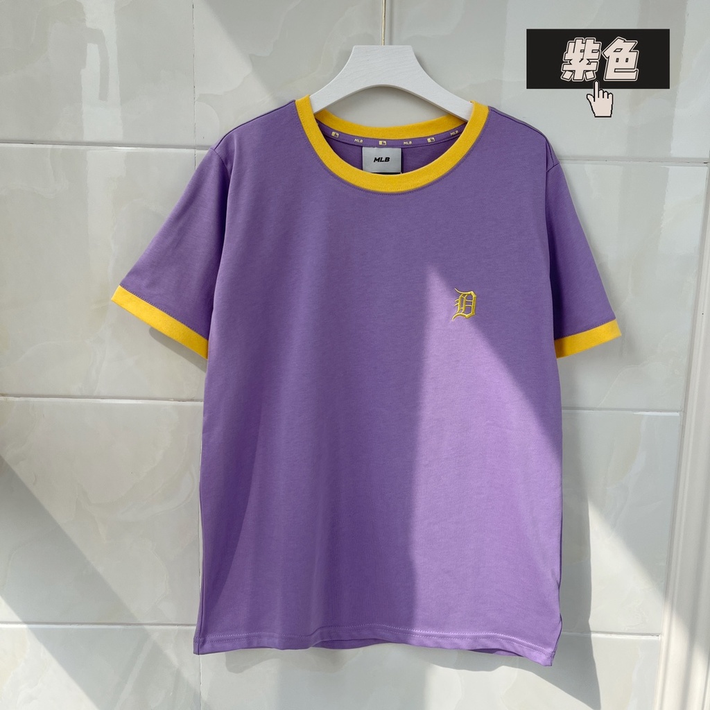 ❤❤❤ Áo Thun cotton Ngắn Tay Thêu Chữ MLB NY Chất Lượng Cao Cho Nam Nữ