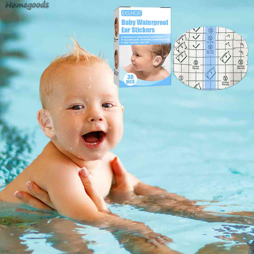 Bộ 30 Miếng Dán Tai Chống Thấm Nước Tiện Dụng Khi Đi Bơi