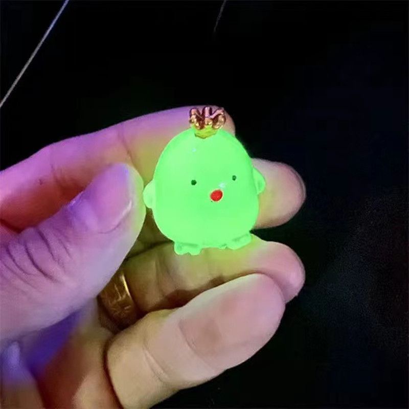 Set 10 Mô Hình Gà Con Mini Phát Sáng