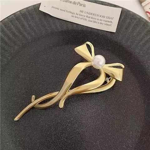 Kẹp TóC HìNh Nơ PhốI HạT NgọC Trai Giả ThờI Trang Cho Nữ