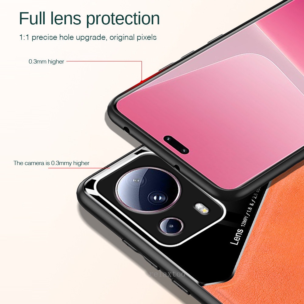 Ốp Điện Thoại Da Silicon Gắn Nhẫn Đỡ Nam Châm Cho Xiaomi 13 Xiaomi13 Pro Lite 13Pro 13Lite Xiaomi13Pro Xiaomi13Lite 5G 2023