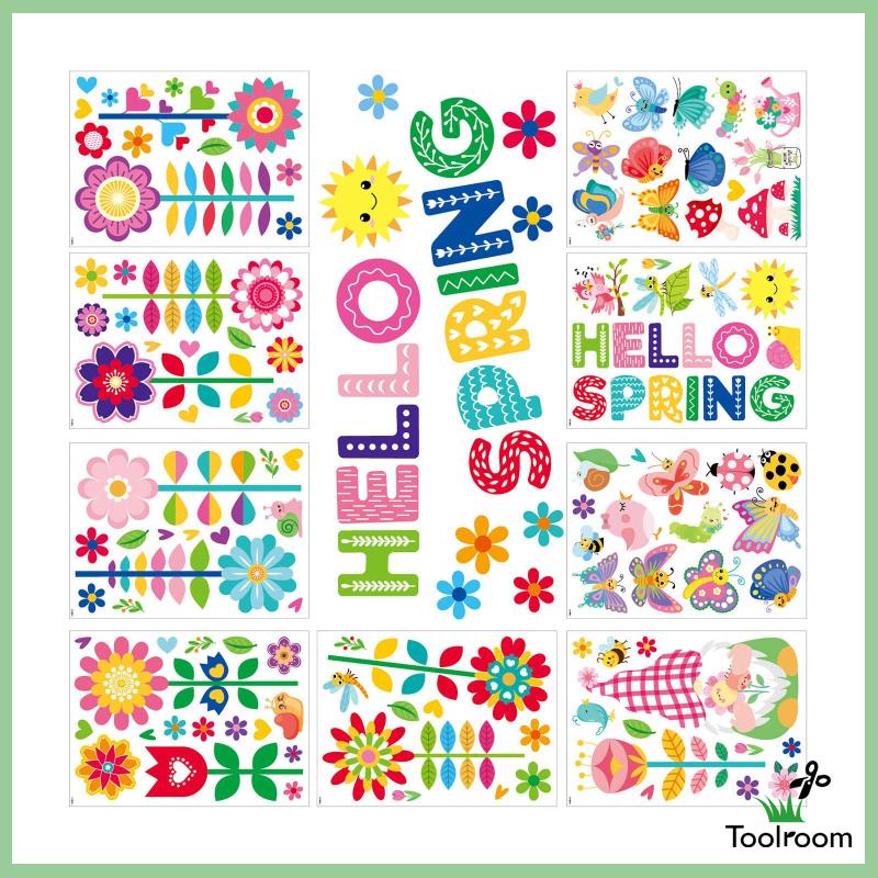 Bộ 9 Miếng Dán Tường Trang Trí Cửa Sổ Tái Sử Dụng Được Cho Tiệc Tùng