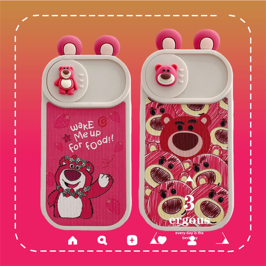 Ốp Điện Thoại TPU Mềm Hình Gấu Bông 3D Dễ Thương Cho IPhone 14 13 12 11 Pro Max