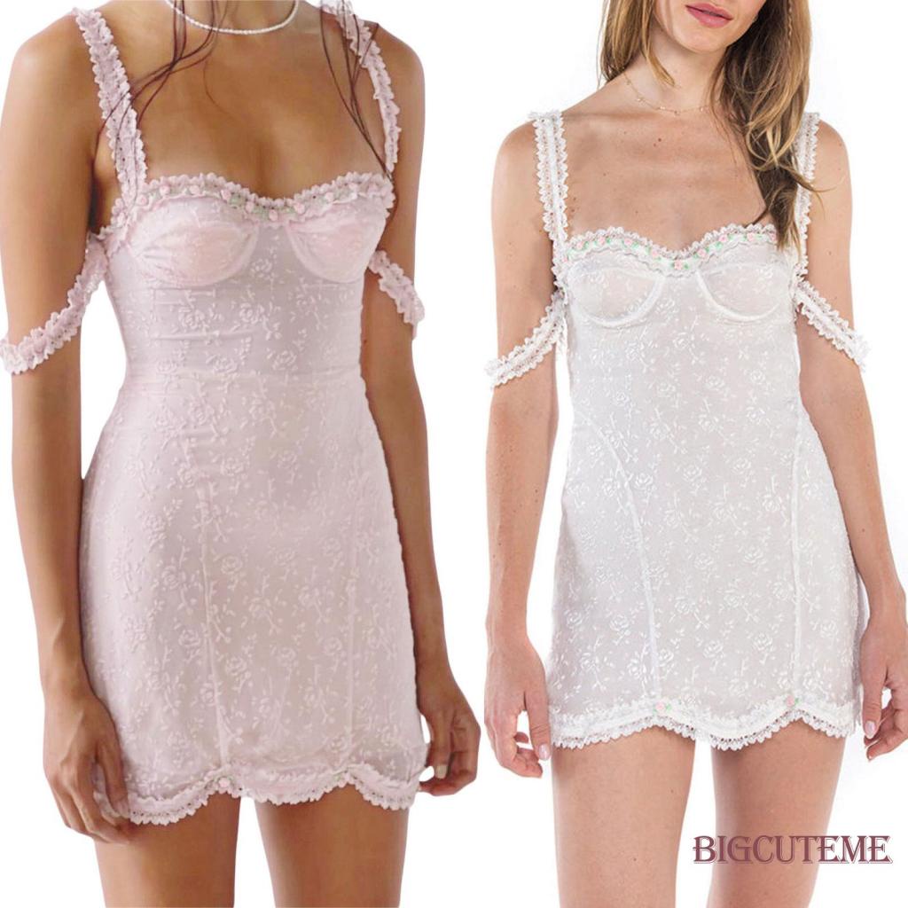 Đầm Hai Dây Họa Tiết Hoa Thời Trang Mùa Hè Cho Nữ